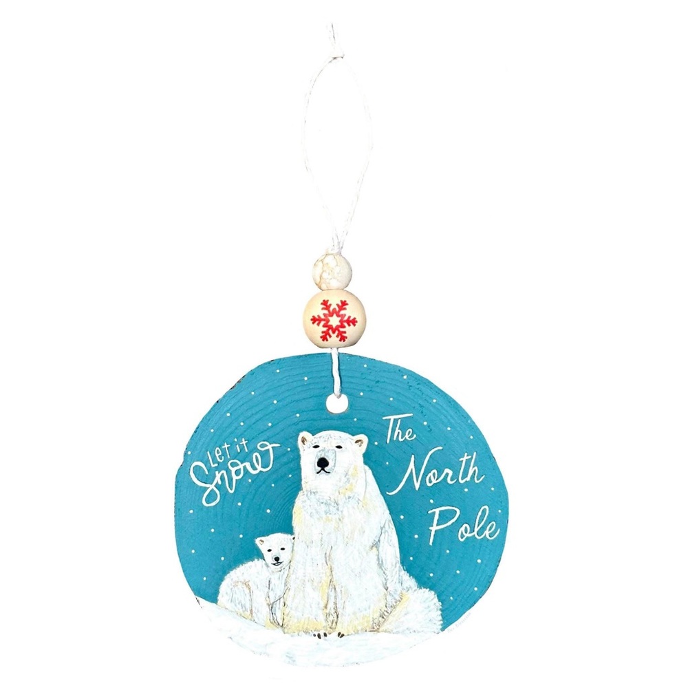Polar Bear Christmas Ornament